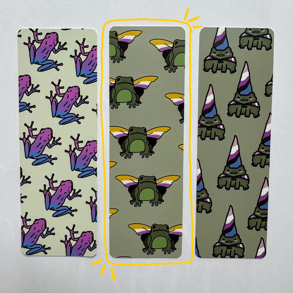 Non-Binary Frog Bookmark