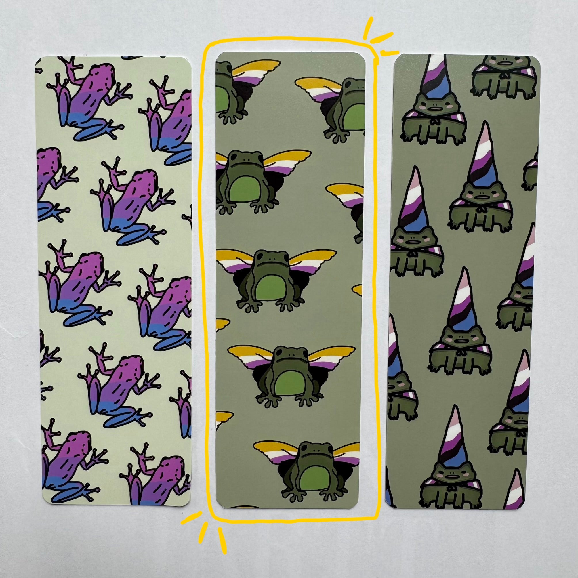 Non-Binary Frog Bookmark