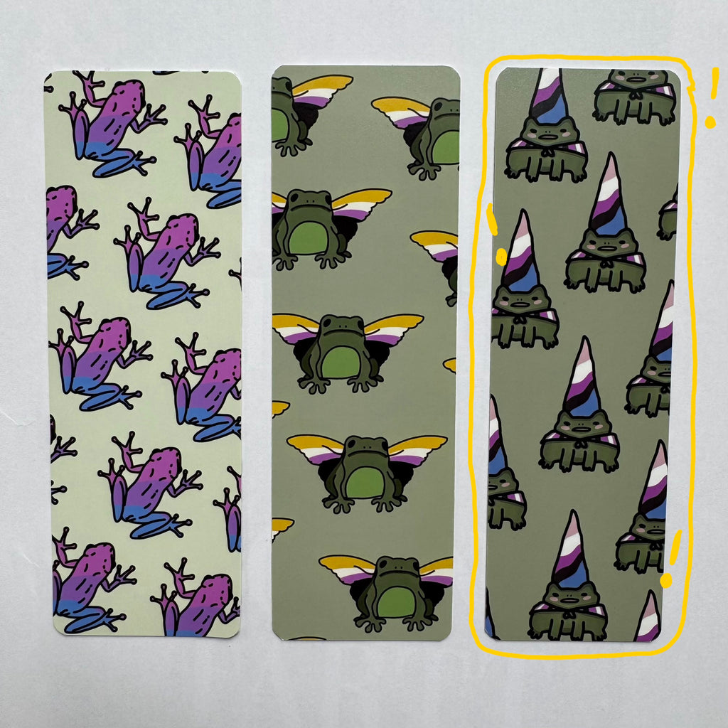Genderfluid Frog Bookmark