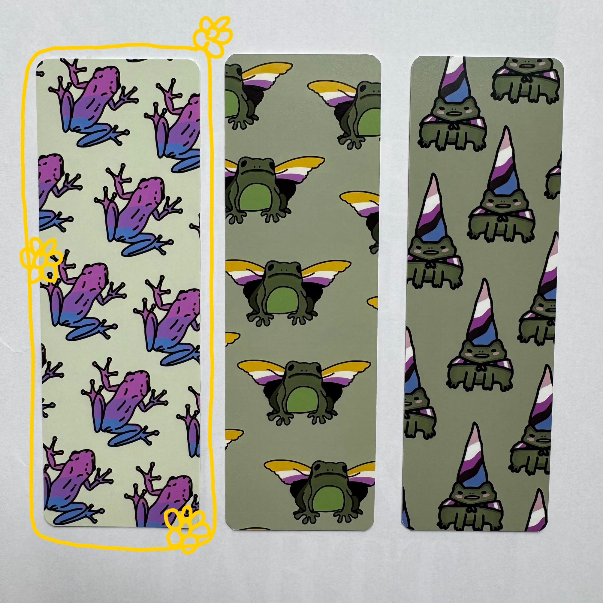 Bisexual Frog Bookmark